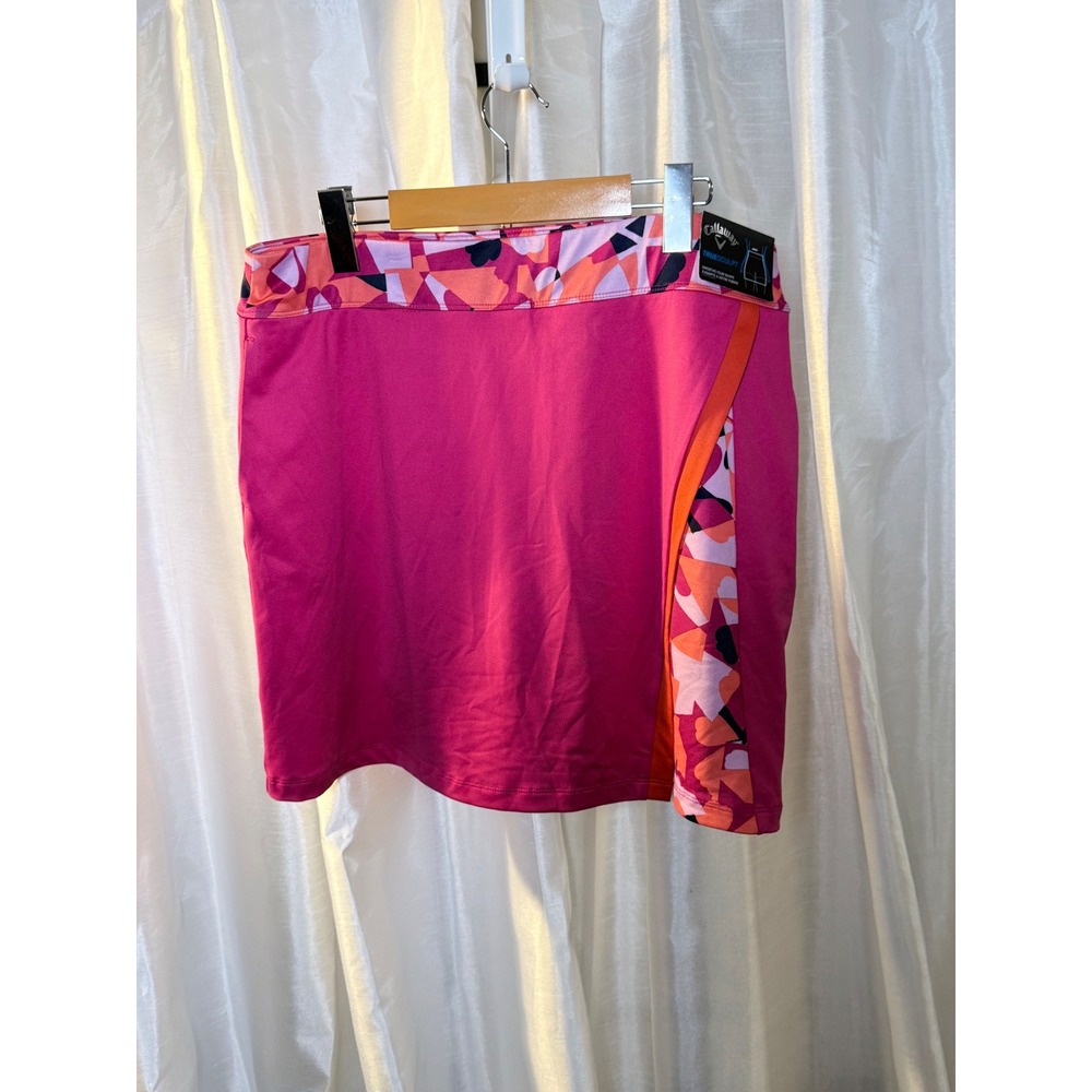 Callaway Golf Skort Women Large Pink TrueSculpt Opti-Dri UPF 50 CGKBSE09DI